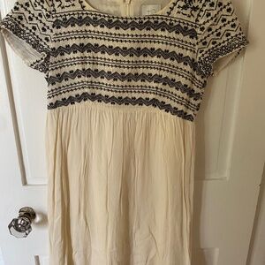 Short sleeve gauze dress Black and white stitching on top XS   HD in Paris